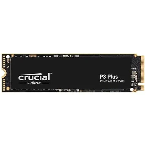 Crucial P3 Plus 500GB PCIe 4.0 3D NAND NVMe M.2 SSD, up to 4700MB/s - CT500P3PSSD8 