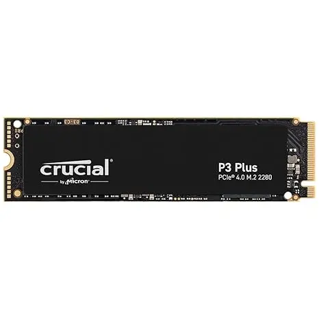 Crucial P3 Plus 2TB PCIe 4.0 3D NAND NVMe M.2 SSD, up to 5000MB/s - CT2000P3PSSD8 