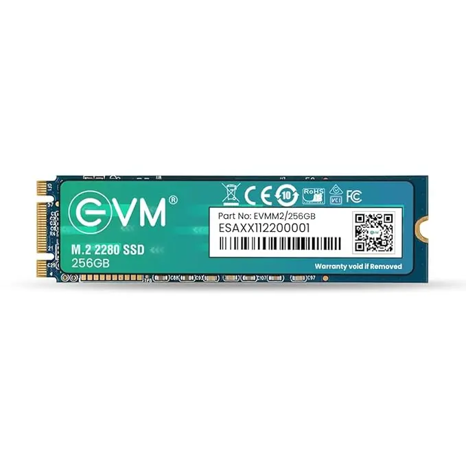 EVM 256GB M.2 (2280) SATA Internal SSD - 530MB/s Read & 420MB/s Write - 5-Year Warranty (EVMM2/256GB) 