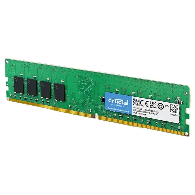 Crucial RAM 8GB DDR4 3200MHz CL22 (or 2933MHz or 2666MHz) Desktop Memory CT8G4DFRA32A Green