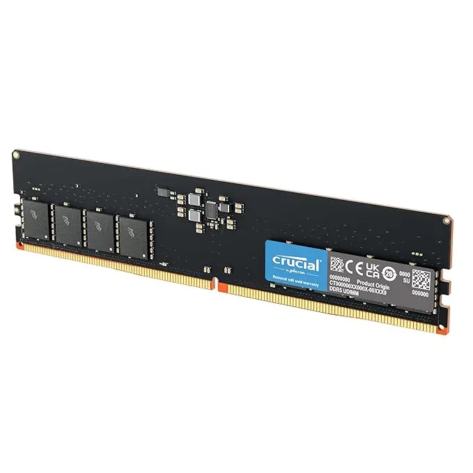 Crucial RAM 8GB DDR5 4800MHz CL40 Desktop Memory CT8G48C40U5 