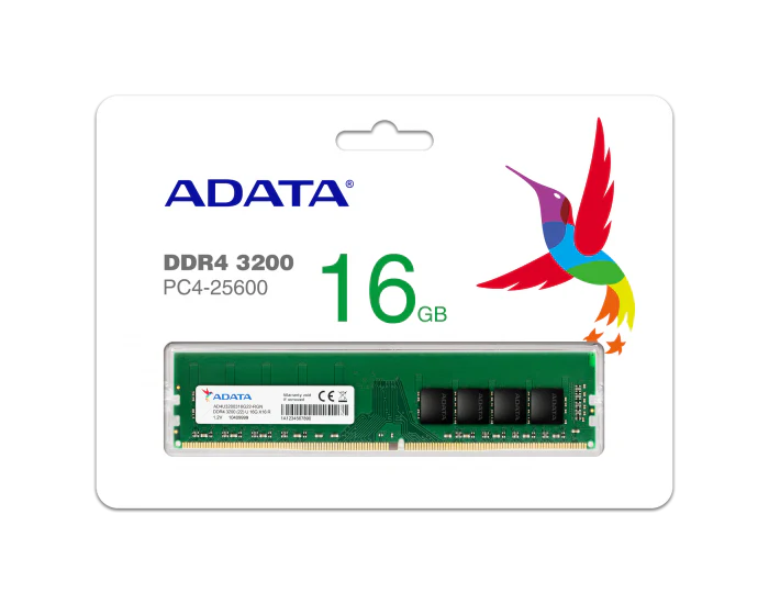 ADATA  RAM 16GB 3200 AD4U320016G22-RGN