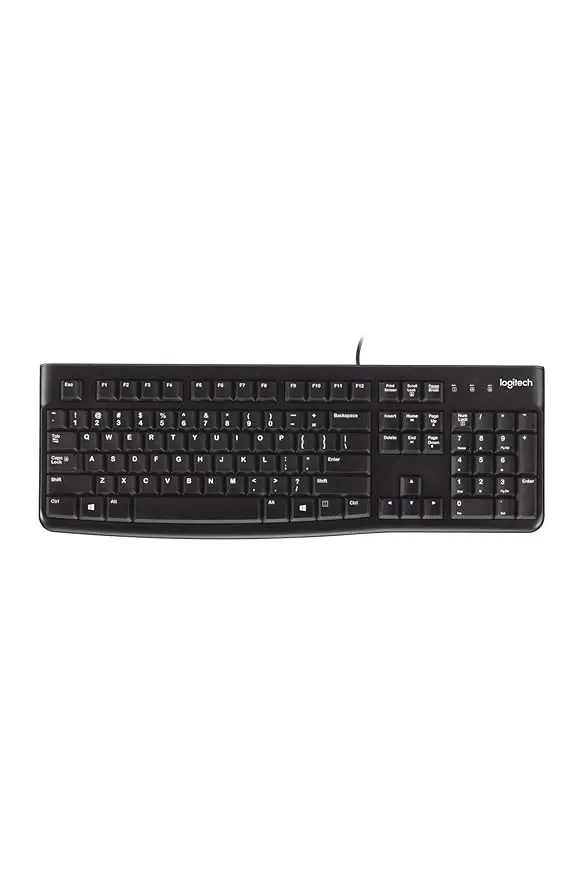 Logitech Plug and Play USB Keyboard K120, Black 