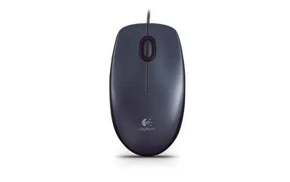 Logitech M90 Wired USB Mouse, , 1000 DPI Optical Tracking, Ambidextrous PC/Mac/Laptop - Black 