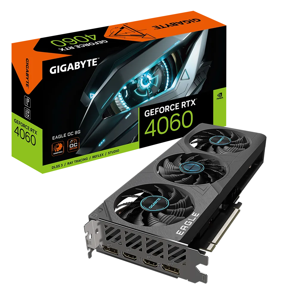 GeForce RTX™ 4060 EAGLE OC 8G- GV-N4060EAGLE OC-8GD