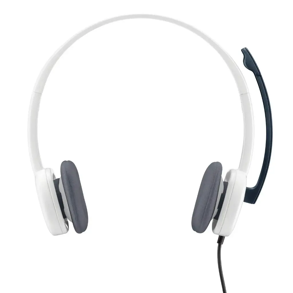 Logitech H150 Wired On Ear Headphones With Mic (White) 