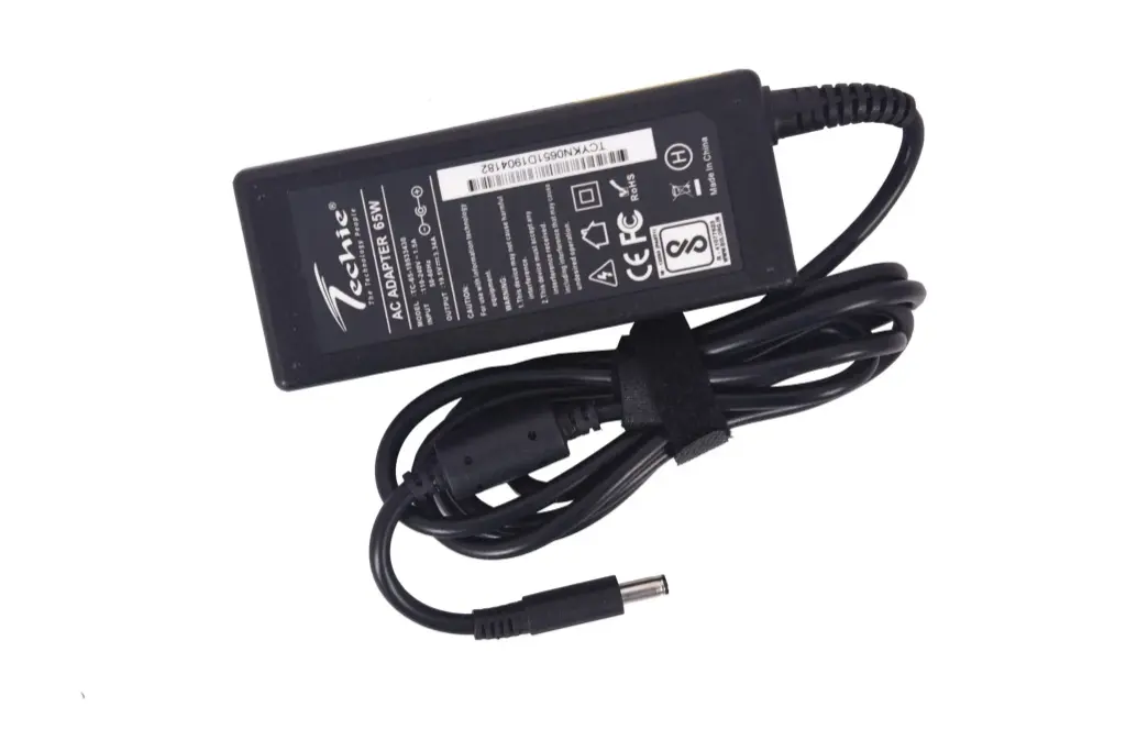 Techie Compatible Dell 65W Laptop Charger for Inspiron 15, 17 5758 5759 Series (19.5V, 3.34A)