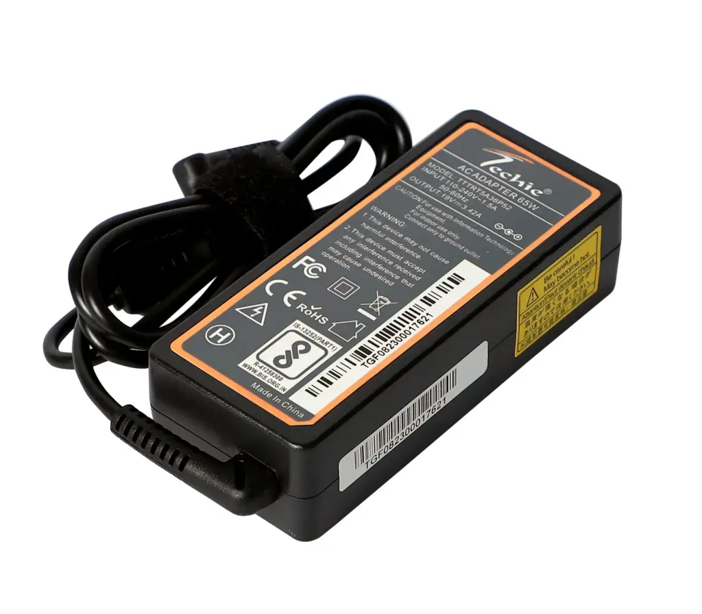 Techie 65W Acer Laptop Charger 19V, 3.42A, 3.0*1.1MM