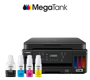 Canon PIXMA MegaTank G6070 All-in-one Wi-Fi Colour Ink Tank Printer with Auto-Duplex Printing and Network