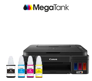 Canon PIXMA Mega Tank G2010 All-in-One Ink Tank Colour Printer (Black), 8.8 images per minute (mono) / 5.0 images per minute (colour)