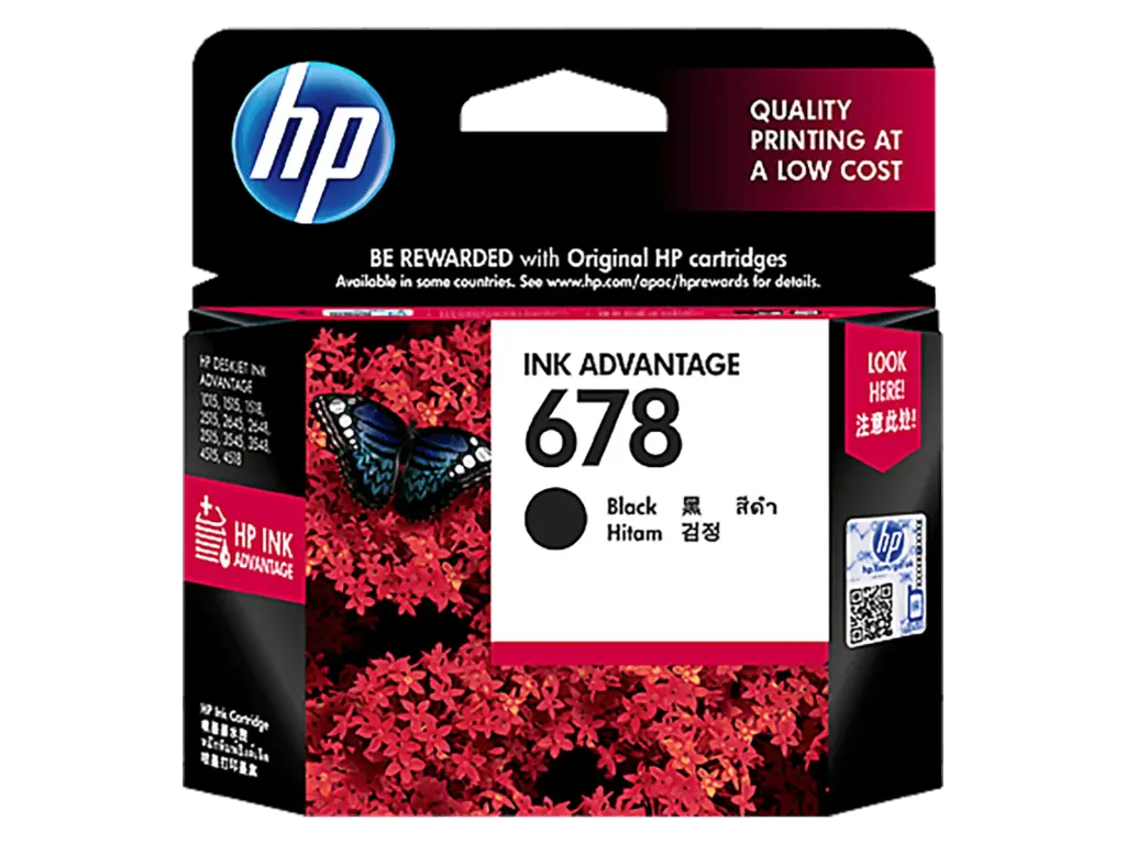 HP INK CARTRIDGE 678 BLACK - cz107aa