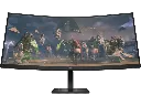 HP OMEN 34 inch WQHD 165Hz Curved Gaming Monitor - OMEN 34c; On-Screen Controls; Anti-Glare; 1500R Curvature; Height Adjustable Eye Ease (Eyesafe® Certified); HDR, 780K9AA - 780K9AA