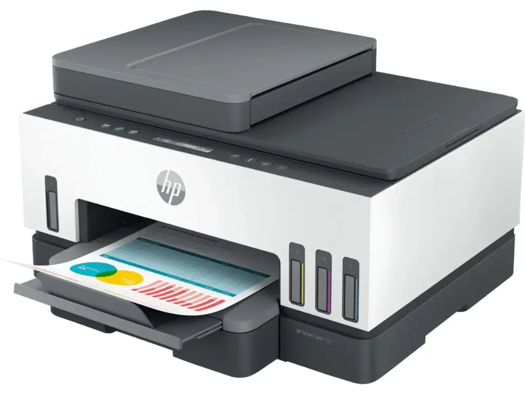 HP Smart Tank 750 All-in-One Auto Duplex WiFi Colour Printer with ADF, Print, Scan & Cope for Office with ADF 