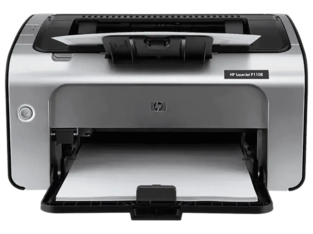 HP LaserJet P1108 Single Function Monochrome Laser Printer, Print speed up to 18 ppm (black) , Up to 1500 black yield