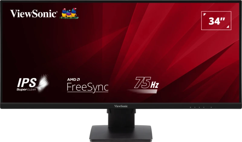 ViewSonic (from USA) - VA3456-MHDJ 86.36 Cm (34") Monitor UWQHD 3440 X 1440 | 21:9 Aspect Ratio | S-IPS | 420 Nits | sRGB 104% | Ergonomics | HDR 400 Ready | 6w (3X3) Speakers | 2-HDMI 2.0 | DP |