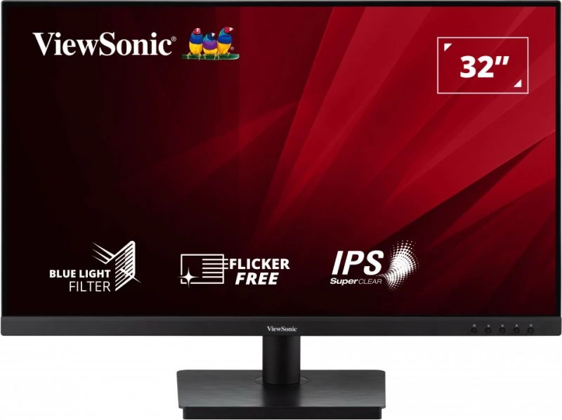 ViewSonic (from USA) -VA3209-MH 81.28 Cm (32") FHD IPS Monitor | Super Clear IPS Panel | Home and Office Use | 4Ms Response time| 2.5 W Dual Speaker | Eye-Care | Srgb104%, HDMI Variable Refresh Rate.