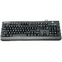 TVS ELECTRONICS Champ Heavy Duty Membrane Wired Keyboard | Array of 104 Keys |Multimedia Functions|Membrane Keys| Compatible|Smooth Handling|Lightweight|Plug|SND Play USB Connectio |Sculpted Key Cap - 3006310001