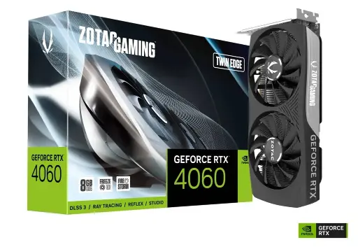 [BWZCGP1007] ZOTAC GAMING GeForce RTX 4060 8GB Twin Edge ZT-D40600E-10M