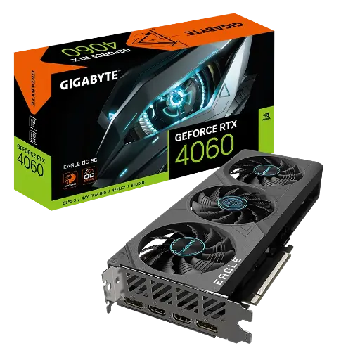 [BWGEGP1006] GeForce RTX™ 4060 EAGLE OC 8G- GV-N4060EAGLE OC-8GD