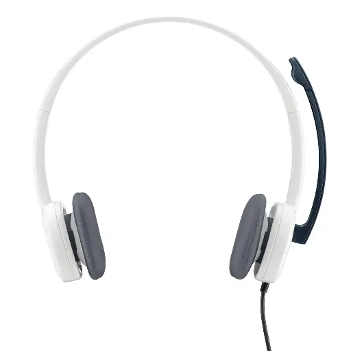 [BWLTHP1012] Logitech H150 Wired On Ear Headphones With Mic (White) 