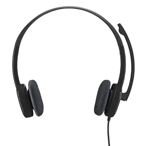 [BWLTHP1013] Logitech H151 Wired Headphones On Ear Headphones With Mic (Black) 