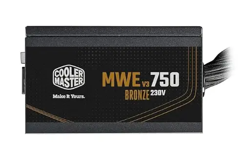 [BWCMC1002] Cooler Master MWE 750 V3 Bronze ATX 3.1 Power Supply - Non Modular | 80 Plus Bronze Certified | Quite HDB Fan | DC-to-DC Circuit Design | ATX 3.1 Version | Ready for 50 Series | 750 Watt 