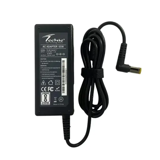 [BWTCA1009] Techie Compatible Acer 65W Laptop Charger for Aspire 5741G, E1-571G Series (19V, 3.42A)