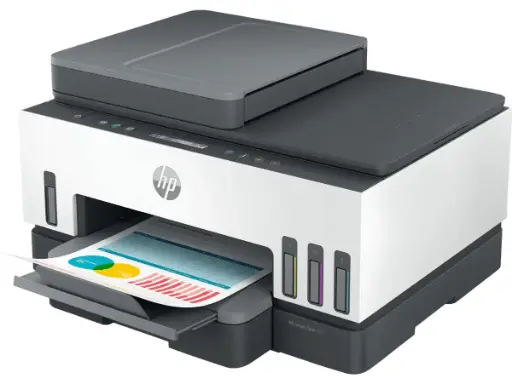 [BWHPP1010] HP Smart Tank 750 All-in-One Auto Duplex WiFi Colour Printer with ADF, Print, Scan & Cope for Office with ADF 